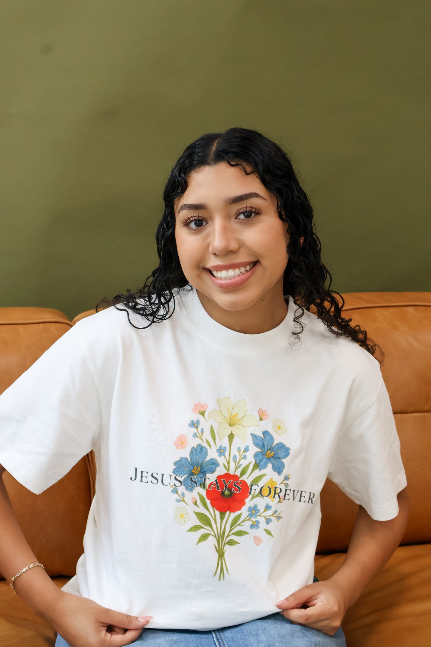 "JESUS STAYS FOREVER" TEE