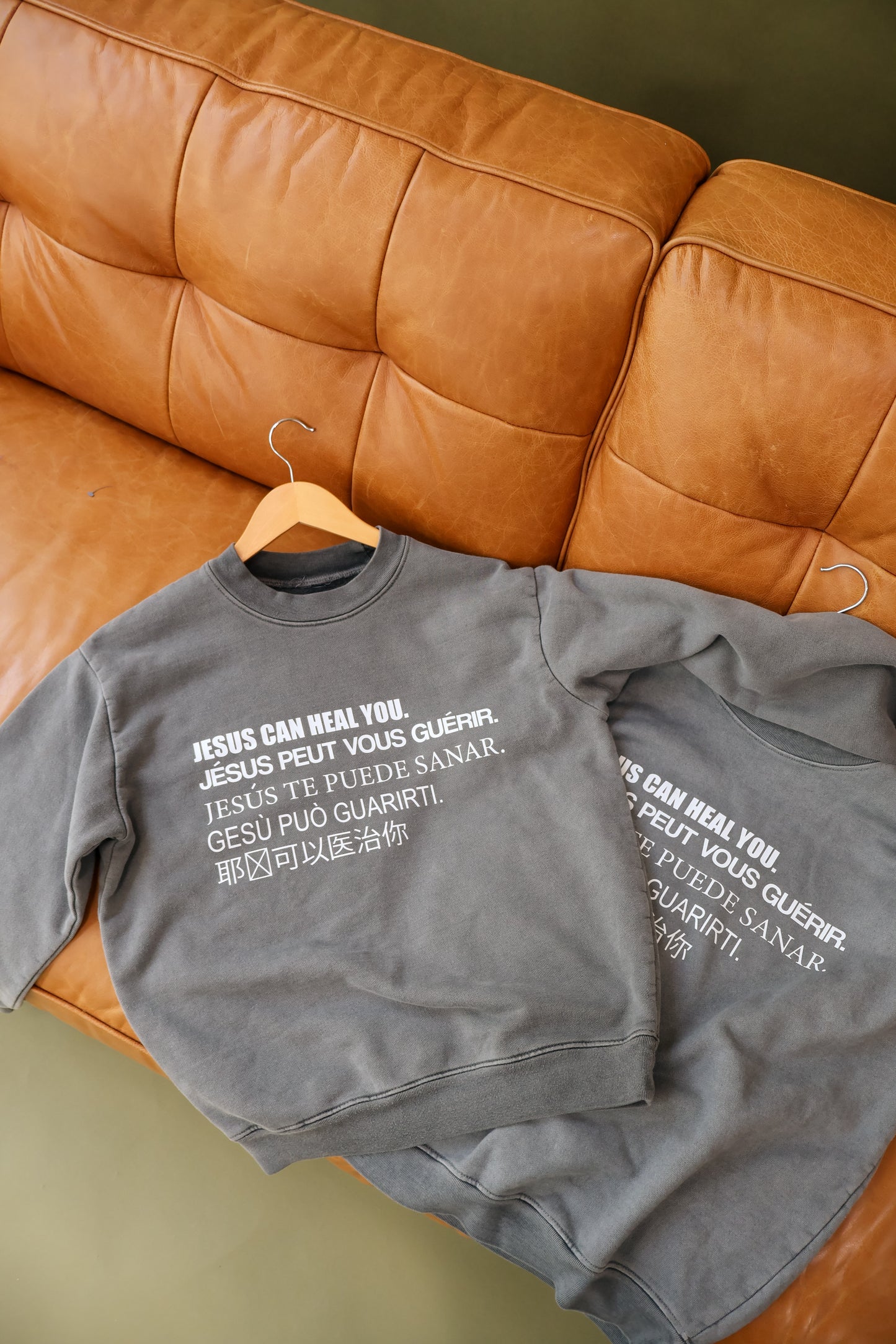 "JESUS CAN HEAL YOU" SWEATSHIRT
